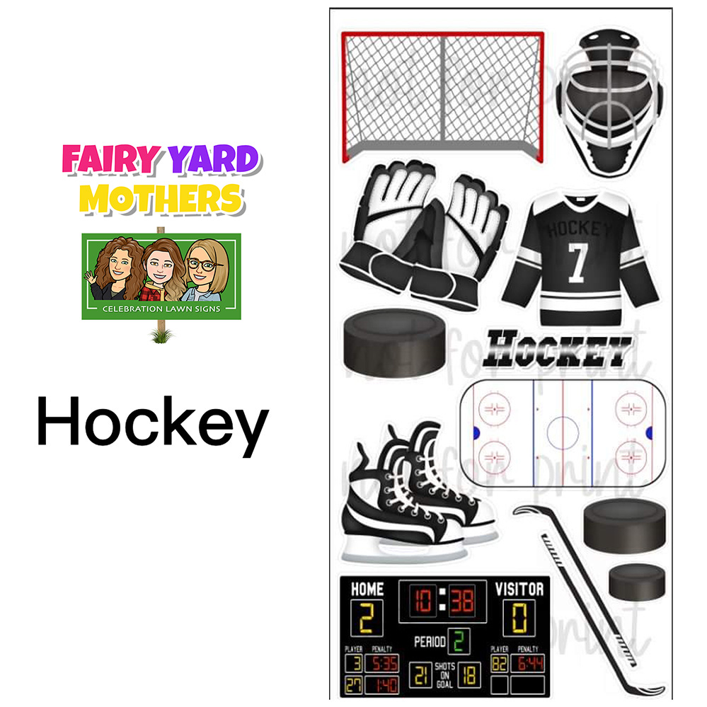 Hockey Yard Sign Themes