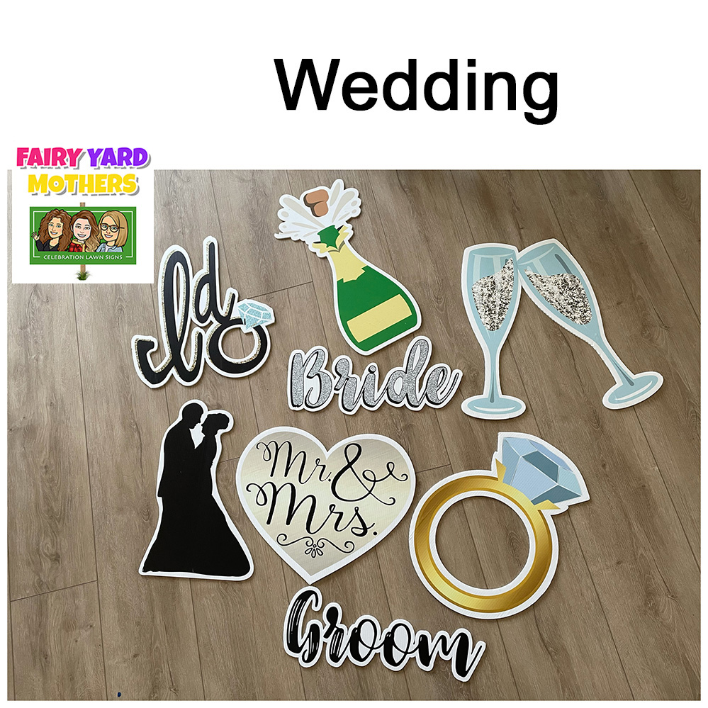 Wedding Yard Sign Themes