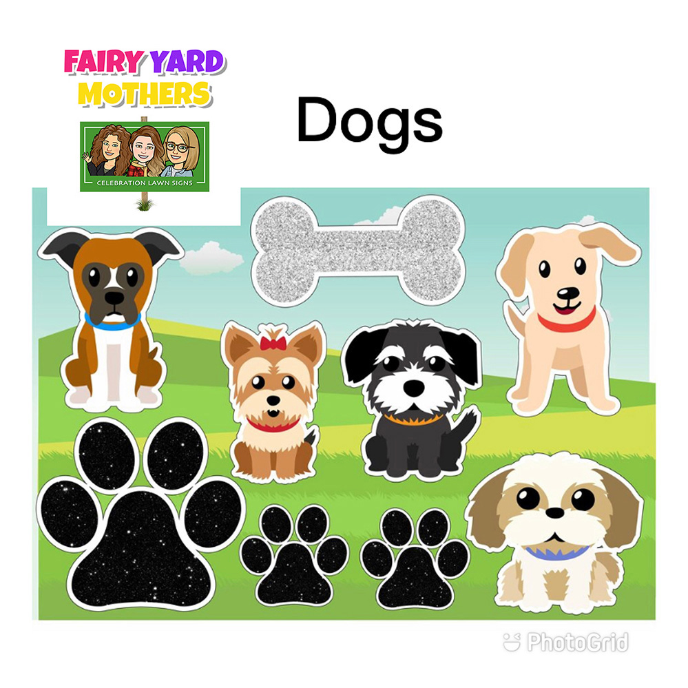 Dogs Yard Sign Themes
